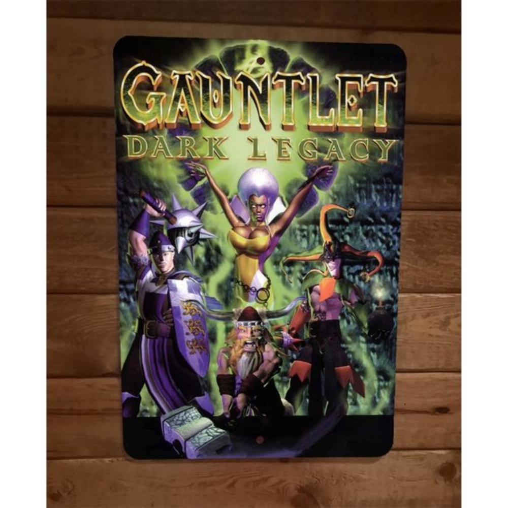 Gauntlet Dark Legends 8x12 Metal Wall‎ Sign Video Game Poster